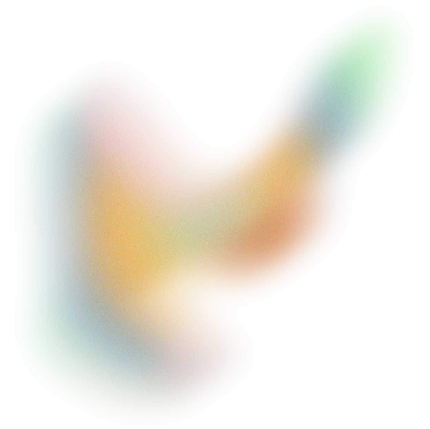 Glowy Gradient Abstract Brush Stroke Blob